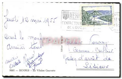 Rennes — La Vilaine Couverte — Wydawnictwo Enge — Rewers