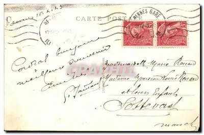 Rennes — Les Jardins sur la Vilaine et les Quais — Graphphil 516 — Verso