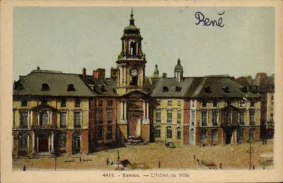 Rennes — L'Hôtel de Ville — éditeur René, n° 4419