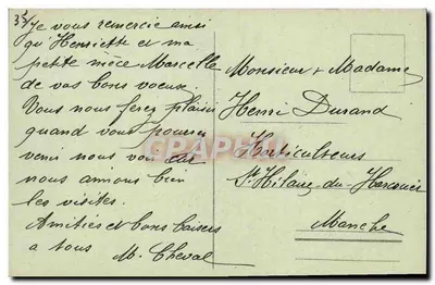 Rennes - Widok panoramiczny (Gendarmeria, Wydział Literatury, Kolegium św. Martyna) — kolekcja Laurent-Nel, Rennes — Rewers