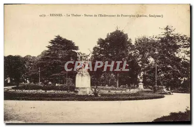 Rennes - Le Thabor - Statue de l'Enlèvement de Proserpine (Lenoir, Sculpteur)