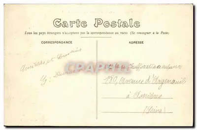 Rennes — La Caserne du Colombier — E. Mary-Rousselière édit. Rennes — Verso