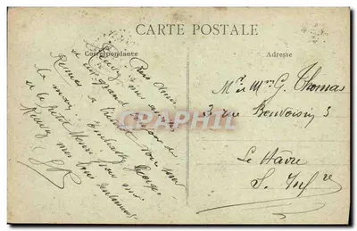 Rennes - Church of Saint-Germain — publisher Le Trionnaire, series number not visible — Back