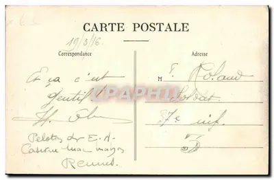 Rennes - Groupe 'Union de la Bretagne à la France' par Jean Boucher — édition Thissault — Verso