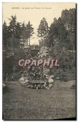 Rennes - Le Jardin des Plantes. La Cascade — Édition de l'Imprimerie de Rennes, n° 444