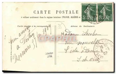 Rennes — Kościół i ulica St-Melaine — LAGHIFTE — Rewers
