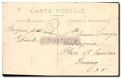 Rennes — Le Lycée de Jeunes Filles — Éditeur : Béatrice des Grandes Galeries Modernes — Verso