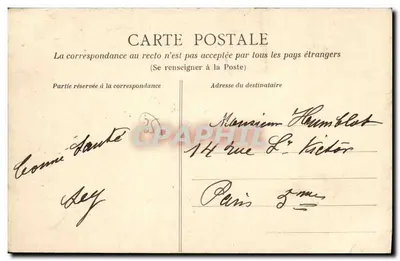 Rennes — A Igreja de São Germain e o Mercado — Giché Charpentier — Verso