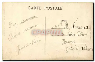CPA Rennes La Maison de Duguesclin — Verso