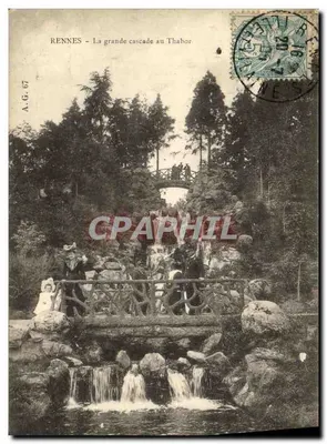 Rennes - La grande cascade au Thabor — A.G. 67