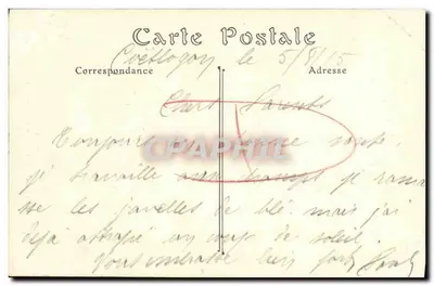 Rennes — Wysoki Pomnik Pamięci Dzieci Ille-et-Vilaine Zmarłych w 1870 — J. Sorel, Wyd. Rennes — Rewers