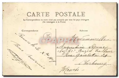 Rennes — Place et Statue Leperdit — Éditeur Reproduit Français, n° 108 — Verso