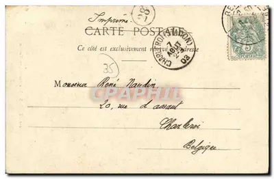 Rennes - Vieil Escalier, rue Vassélot — éditeur G. Calvrel, n° 110 — Verso