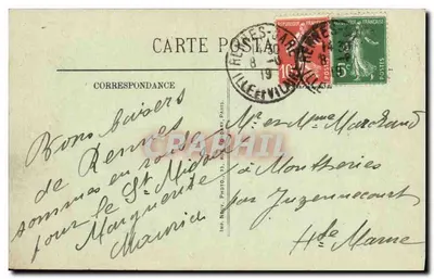 Rennes — Katedra — Wydanie specjalne Onest-Éclair, n°134 — Rewers