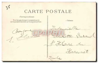 Rennes — Kanał Ille-et-Rance, kanał Saint-Cast — A.G. n°46 — Rewers