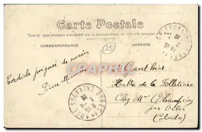 Rennes — Le Marché aux bestiaux — É. Mary-Rosselé — Verso