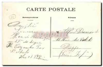 La Côte d'Émeraude - Paramé (I.-et-V.) - Plaża i Punkt Rochebonne — Fototypia Vassal & Cie, nr 3417 — Rewers