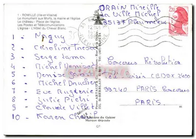 Romille — widok panoramiczny — Les Éditions du Gabier — Rewers