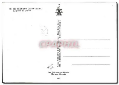 Cancalé — La Providence, loja de tecidos e bonés — editor Artaud & Cie, St-Herblain — Verso