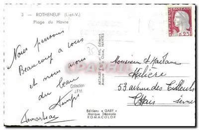 Spiaggia di Le Havre — Gaby — Edizioni Gaby — Verso