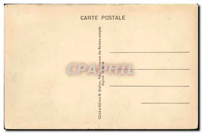 Côte d'Émeraude. 1. Rothéneuf — Entrada dos Rochos Esculpidos — Edição H. Brebion — Verso