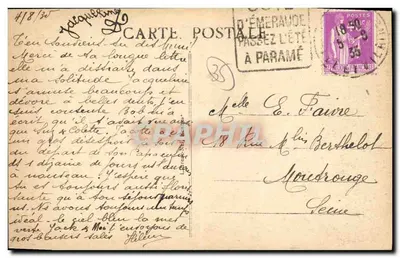 Wieża Bonheur — Côte d'Emesaude, Pointe de la Varde — z Rothéneuf do Paramé — Rewers