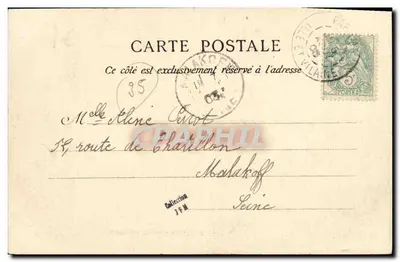 Le Tombeau de Saint-Budoc — Côte d'Emeraude, ROTHENEUF — G. F. n°2549 — Verso