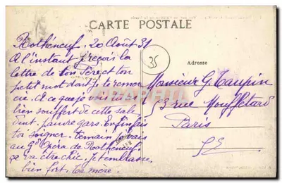 Rothéneuf (I.-et-V.) — Vista das Falésias da Varde — Editor: J. P. L. G. (n° 120) — Verso