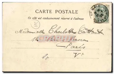 Costa de Esmeralda — O eremita em repouso — Coleção Germain Filho, Saint-Malo — Verso