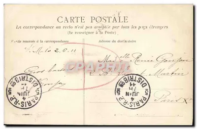 Côte d'Émeraude - Rothéneuf - Les rochers sculptés — editor desconhecido, n° 510 — Verso