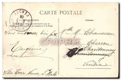 Costa d'Emeraude — Rotheneuf — Una visita ai Rochers scolpiti — G.F. n°3524 — Verso