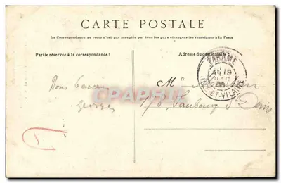 Costa da Esmeralda — Rochas Esculpidas — G.F. — Coleção Génaux Filhos, Saint-Malo — Verso