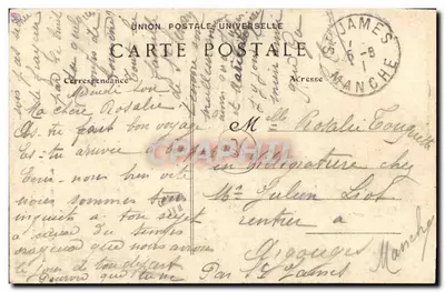 Côte d'Émeraude — ROTHENEUF — L'Ermité w swoim ogrodzie G.F. — Zbiór Germany-Blavine, Salut-Malo — Rewers