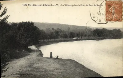 Ste-Anne-sur-Vilaine (Il.-et-V.) — La Vilaine z Pont de Port de Roche — A. Lamire, Rennes