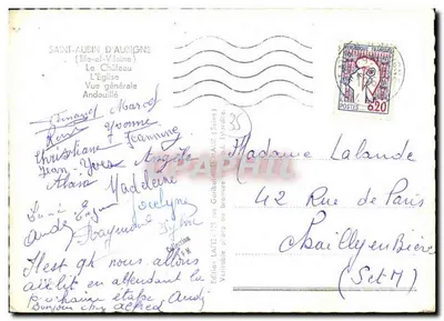 Saint Aubin D'Aubigné — Widok ogólny — Wydawnictwo LATE (Saine) — Rewers