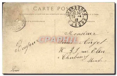 Saint-Aubin-du-Cormier — Camp de la Lande-l'Onée — éditeur R. Mary-Bonville, Boîte, Bonnes — Achterkant