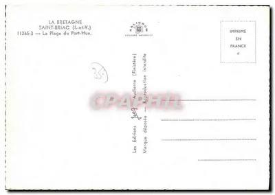 La Plage du Port-Hue — Saint-Briac (Ille-et-Vilaine) — Les Éditions Audierne — Rewers
