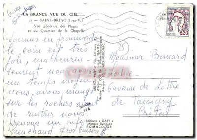 Saint-Briac-sur-Mer — Vista geral das praias e do bairro da Capela — Éditions Gaby — Verso