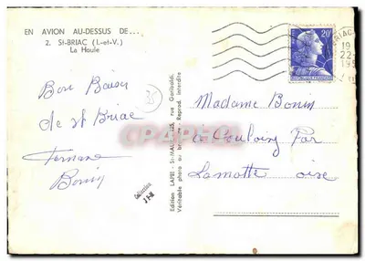 Vue aérienne de Saint-Briac-sur-Mer — éditeur LAPIE, n°2 — Back