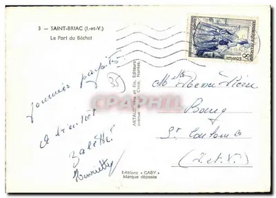 O Portinho do Béchet — Saint-Briac (Ille-et-Vilaine) — Éditions Gaby — Verso