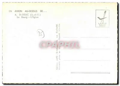 St-Briac (Ille-et-Vilaine) — O Bourg - A Igreja — Edições Lapie — Verso