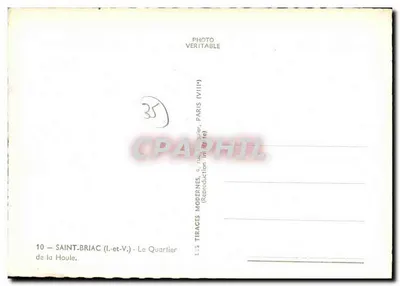 Saint-Briac (Ille-et-Vilaine) — Dzielnica Houle — Wydawca L.5 Tiraces Modernes, Paryż — Rewers