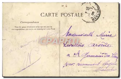 Stara pocztówka Saint Briac La Riviere Du Fremur — Rewers