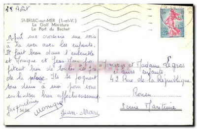 St-BRIAC-sur-MER (I.-et-V.) — O Mini-Golf Le Port du Bechet — editor não visível — Verso