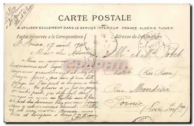 Saint-Briac — A Ponta da Capela — G.F. — Costa de Esmeralda — Verso