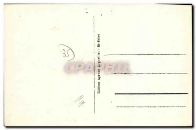 St-Briac - The Port — view of the port with a sailboat in the foreground — publisher A.R.A. No. 28 — Back