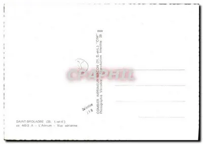 Saint-Broladre (35) — Widok z lotu ptaka — Wydawca Macon — Rewers