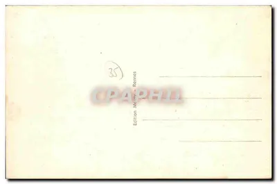 Saint-Coulomb — O Bourg — Café de la Place — Editor Mény, Rennes, n°2 — Verso