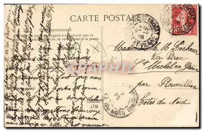 Saint-Enogat — Grand Hôtel de la Mer — Uitgever E.D. n°802 — Achterkant