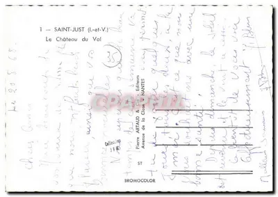 Il Castello del Val — Saint-Just (Ille-et-Vilaine) — Pierre Artaud & Cie, Nantes — Verso